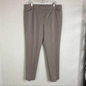Lafayette 148 Irving Stretch Virgin Wool Pants Beige Size 14